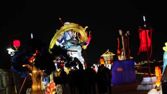 夜间大型花灯 正定灯会 灯展 传统文化 花灯