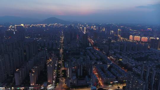 福建漳州市区夜景