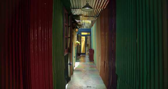走廊，彩色，窗户，拉博卡