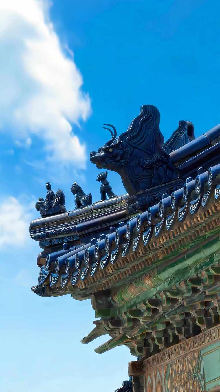 北京天坛屋脊脊兽之美
