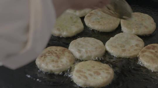 馅饼制作LOG视频素材