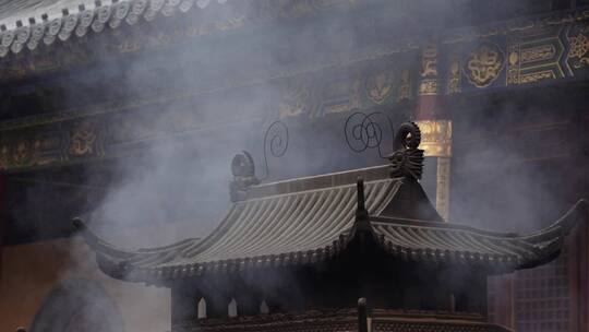 浙江普陀山法雨寺禅院建筑4K视频