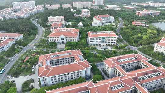 厦门大学航拍校园建筑风光学校风景教学楼