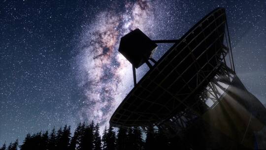 星空下的天文观测台