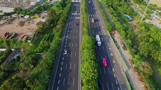 航拍高速公路景观