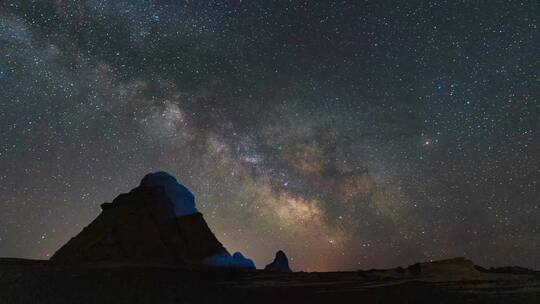 新疆大海道银河星空延时视频素材模板下载