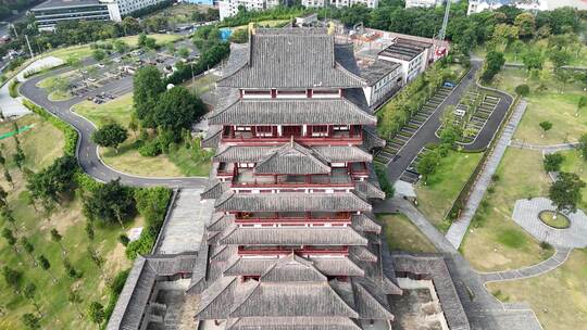 四川宜宾宜宾东楼地标建筑航拍