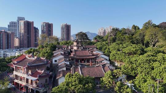 福建莆田东山报恩寺航拍