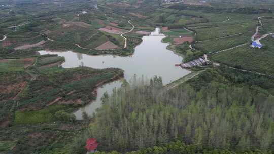 汉中洋县牛头山景区风光航拍视频素材模板下载