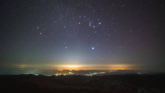 云南昭通大山包景区星空银河