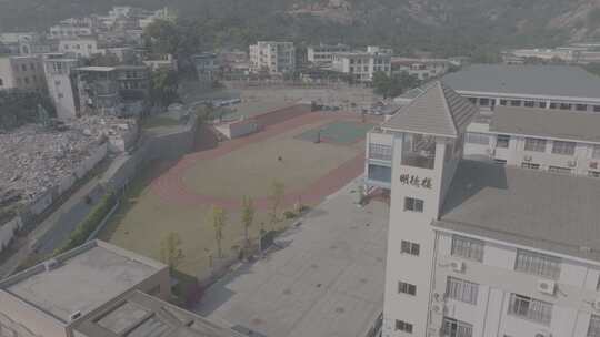 福建省厦门市思明区塔头社滨海小学航拍