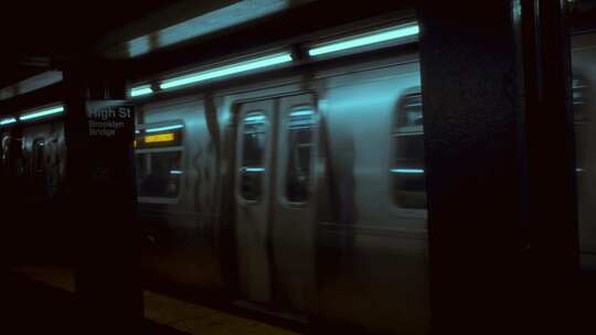 地铁，地铁站，纽约，站台