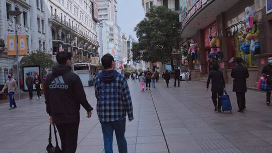 南京东路步行街视频素材模板下载