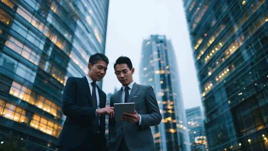 商务合作商务人士商务签约商务握手商务办公