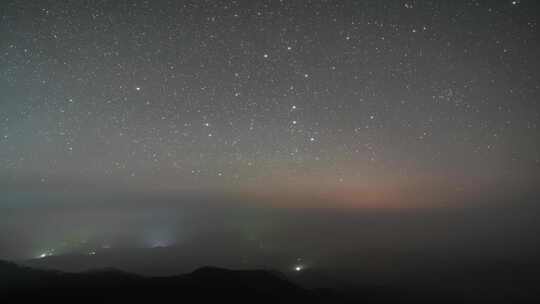 4K双子座流星雨星空延时