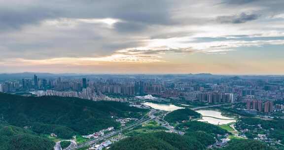 长沙岳麓区梅溪湖公园桃花岭景区