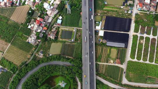 【原创4K】航拍城市交通道路