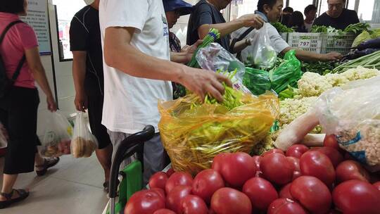 菜市场、农贸市场买菜买水果视频素材模板下载