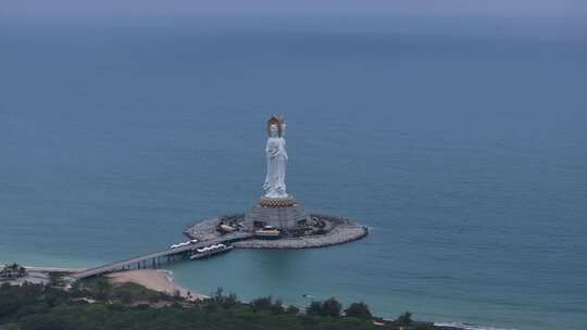 海南南海观音航拍