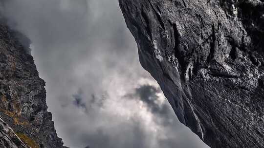 延时摄影 峡谷巨石 自然风光