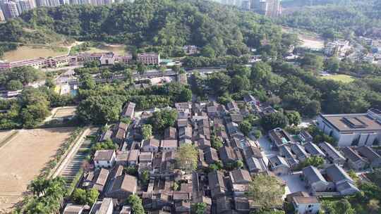 合集航拍中山城市地标建筑