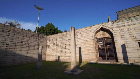 泉州清净寺建筑内部细节特写实拍伊斯兰教