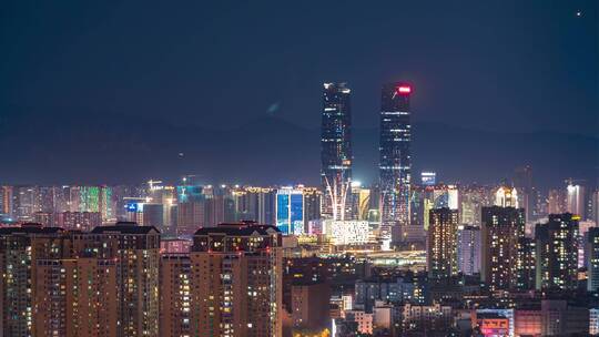 万达夜景（金马悦城方向）夜景延时