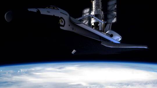 飞船太空地球卫星视频素材模板下载