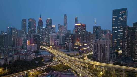 4K 广州CBD城市夜景