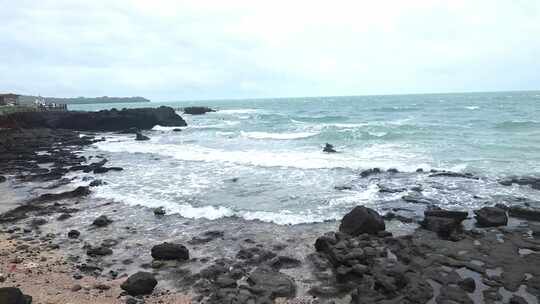 广西北海涠洲岛大海南岸鳄鱼山旅游旅行