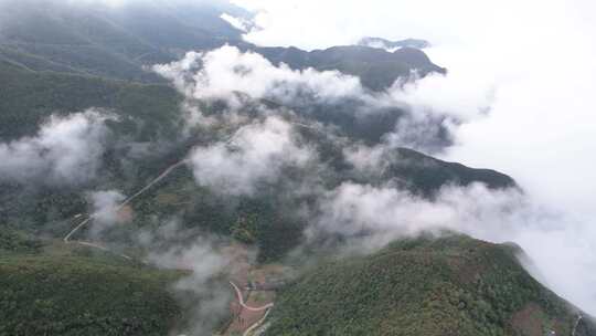 长江三峡巫峡长江河道自然风光航拍