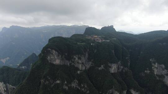 湖南张家界天门山5A景区航拍