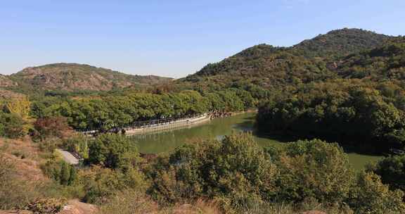 苏州白马涧龙池秀丽风光 高视角远景