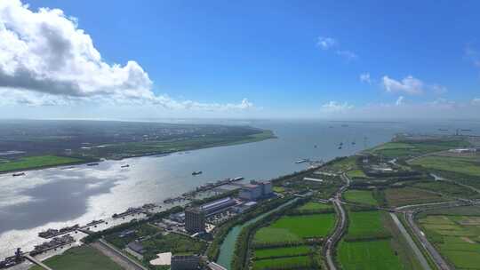 上海崇明横沙渡口  横沙轮渡 横沙渔港