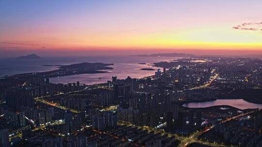 城市夜景青岛西海岸夜景