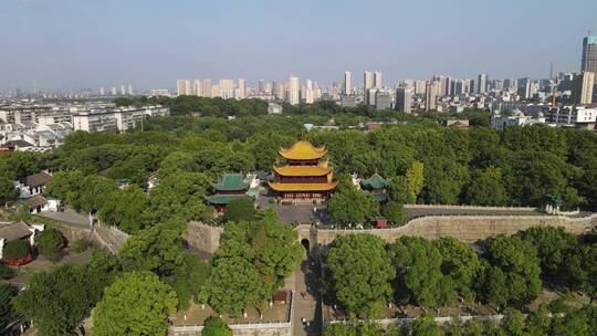 航拍岳阳楼5A景区