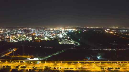 8K化工厂夜景延时合集