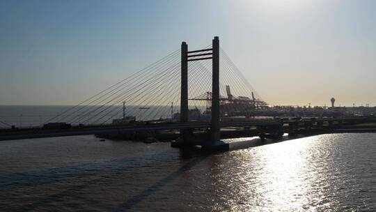 上海市东海大桥视频素材模板下载