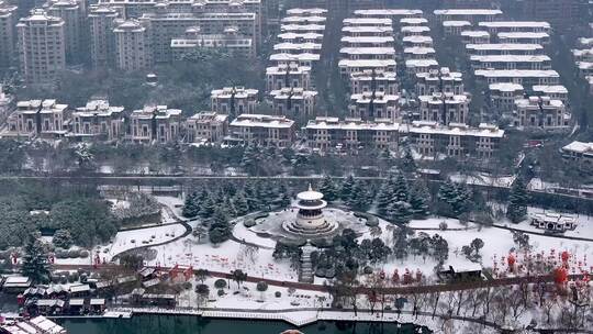 西安大唐芙蓉园雪景