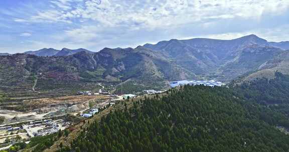 高原高山城市航拍