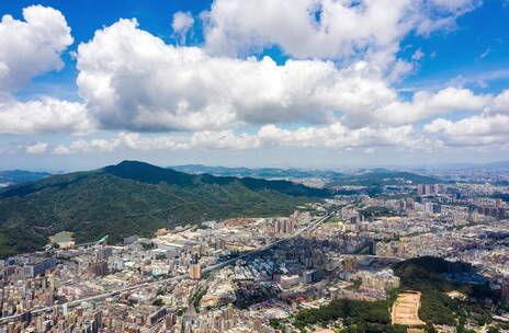 深圳龙华阳台山森林公园高空延时