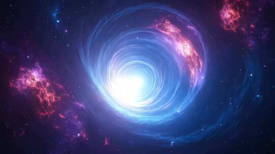 宇宙穿梭时空隧道空镜4K