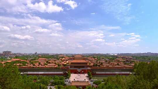 北京故宫紫禁城全景延时摄影