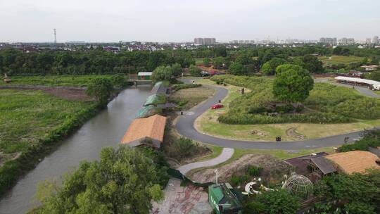 上海浦东新区周浦花海4K航拍