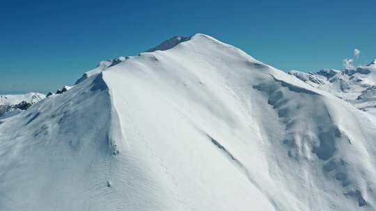 Snowy，山脉，滑雪，意大利