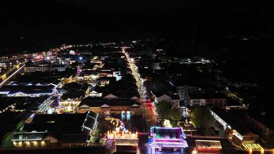 松潘县松州古城夜景