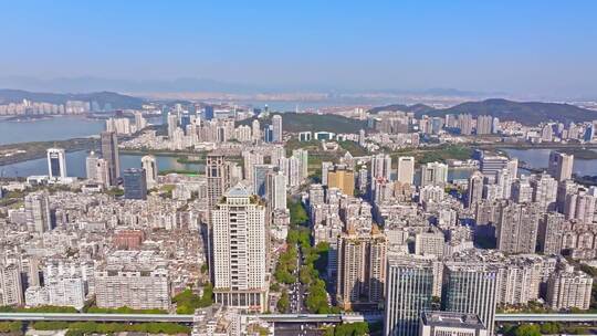 厦门 福建 思明区 大全景 俯瞰思明区