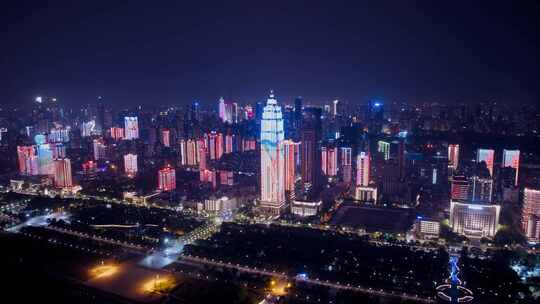 武汉夜间城市延时摄影