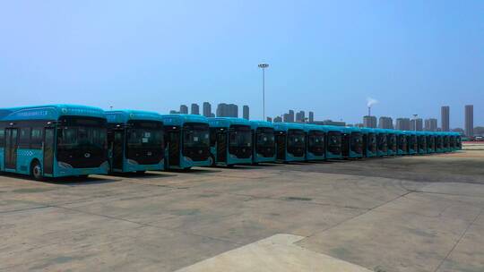 新能源公交车 公共交通  新能源车