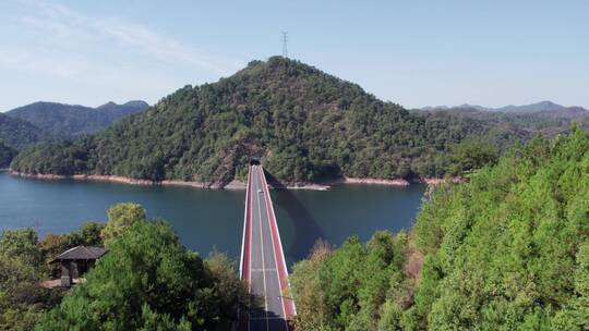 航拍千岛湖绿水青山自然风光